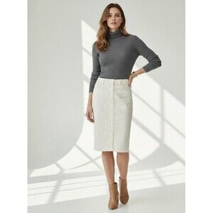All Saints White Jean Skirt Womens US 4